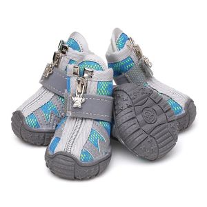 Laarzen mesh huisdier honden schoenen ademende niet -slip zachte zool lente herfst klimmende honden sneakers voor middelgrote grote honden buiten wandelen laars