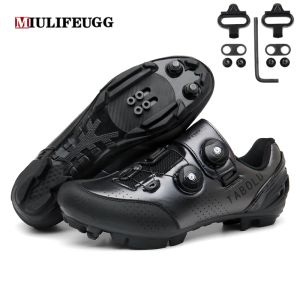 Botas Miulife MTB Ciclismo Zapatos Hombres con clítoris zapatillas Autoploteando Velocidad de la carretera Bike Women Bicycle Flat Cleat Mountain Footwear