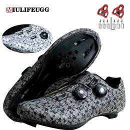 Boots MiuLife SPD Speed Cycling chaussures plates Mtb Road Men Route Cleat Dirt Veke Sneaker Racing Femmes Bicycle de VTT