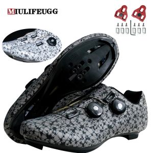 Botas Miulife Spd Speed Cycling Flat Shoes Mtb Road Route Cinco de bicicleta de tierra Racing Mujeres Bicicletas Ciclismo de montaña Calzado