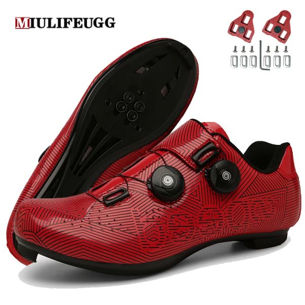 Boots MiuLife Sports Male Speed Mtb Cycling Shoes Road Bike Racing Sneakers Men Bicycle Flat Mountain Cleat Femmes SPD Freestyle