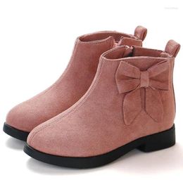 Bottes MODX Filles Mode Cuir Chaussures de sport pour enfants Chaud Fond doux Princesse Snow Enfants Baskets