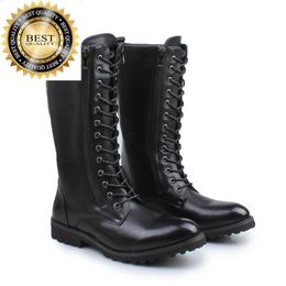 Bottes moto marque créateur de mode hommes bottes en cuir véritable chaussures beau chevalier botte printemps automne haute botas hombre zapatos 230831