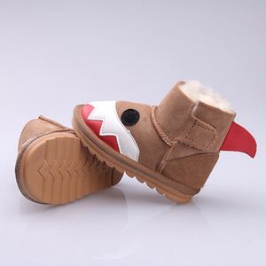 Laarzen mppm meisjes jongens baby's warme winter kinderen s schoenen 100 echte schapenvacht wollen sneeuwschoenen schattig dieren mode 220921