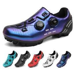 Bottes Mtb Cycling Chaussures Men Outdoor Road Dirt Bike Footwear New Flat Casual Shoes Mountain Racing Femmes Bicycle SPD CLAT BIGSIZE