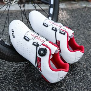 Botas MTB Ciclismo Ciclismo Hombres Sport Selflocking Road Bike Boots Speed Sneaker Racing Women Bicicletas zapatos Flat Taces de montaña Spd Clits