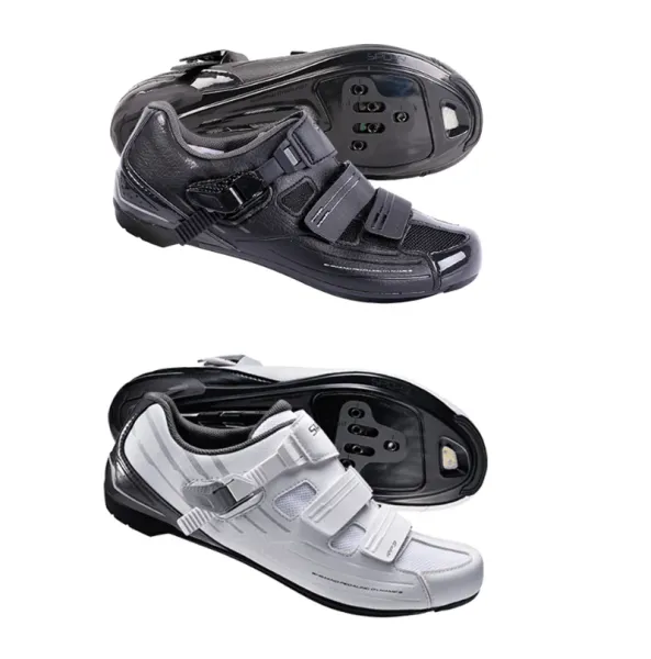 Boots Chaussures routières MTB ShRP2 / RP3 SPDSL Dynalast Bicycles pour hommes et femmes routes de montagne en noir et blanc