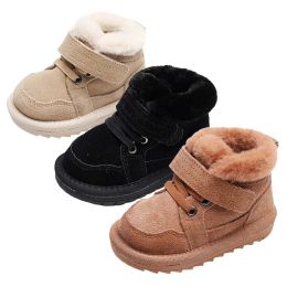 Boots Nouveau bébé Snow Boot Leather Enfants Chaussures hiver