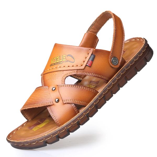 Botas nuevas sandalias de verano zapatos zapatos cómodos de cuero de vaca
