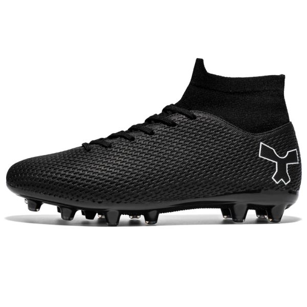 Boots Nouveaux chaussures de football longs unisexes hommes Chaussures de football de clou cassé Ag / tf Training Cllets de foot