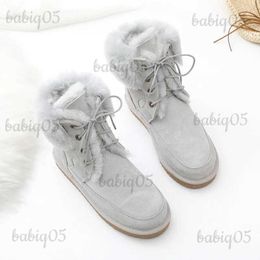 Stivali nuovi stivali da neve da donna invernali scarpe da donna 2023 vera pelle di pecora da donna vera pelle di pecora stivali da donna scarpe da donna scarpe basse T231221