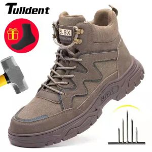 Boots Nouveaux travaux Boots Sécurité Chaussures d'orteil en acier Men de protection Chaussures de protection Sneakers Antismash Antipuncture Safety Chaussures Bottes de randonnée