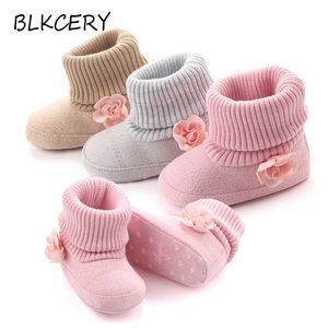 Laarzen pasgeboren mode baby voor meisje prinses schoenen boot baby laarsjes peuter merk buty met roze bloemen douche cadeau y2210