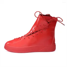 Bottes Boots Non Slip Hiphop Chaussures Long Barrel Sneakers pour Man Sports Teni Super Brand confortable