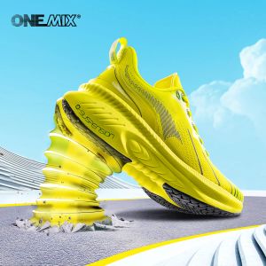 Boots Onemix Top De l'amortige Chaussures de course adaptées aux coureurs lourds Lace Up Sport Chaussures non glissantes