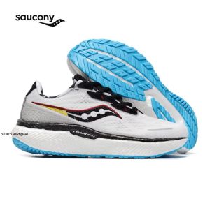 Laarzen originele Saucony Triumph 19 Men Shockproof Racing Popcorn Outsole Casual hardloopschoenen Dames sportkussens lichte sneakers