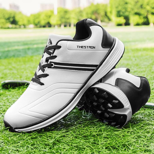 Botas originales zapatos de golf de cuero hombres zapatos de golf deportes entrenadores cómodos tours de golf zapatillas de zapatillas de golf