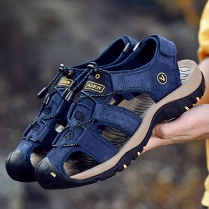 Laarzen buiten sandalen zomer niet slip lichtgewicht wandelwandelschoenen mannen ademende strand waden schoenen training sneakers maat 3848