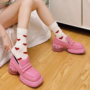 Boots Pink Platform Mary Jane Pumps Otoño 2022 NUEVA LLEGA DE MUJER LA ARRIENTA SOLIDO SLIPON PARA PARA DE MOACA Fashion Farty Sweet Cool Shoes