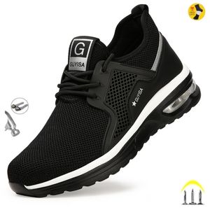 Laarzen plus zus 3550 heren veiligheidswerkschoenen onverwoestbare luchtkussen sneakers antismash punctie resistent stalen teen winterlaarzen 221007