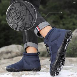 Botas Zapatos de invierno cálidos de felpa Caminar impermeable 512 Senderismo Zapatillas de deporte masculinas cómodas a prueba de viento para actividades al aire libre en otoño y 140