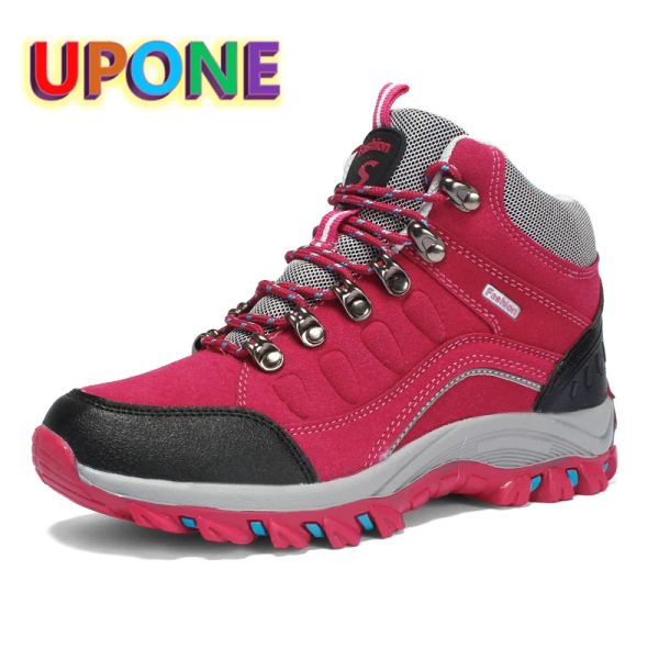 Boots Professional Couple d'extérieur chaussures de randonnée femme femme trekking baskets imperméables sans glissement de randonnée bottes femme chaussures d'escalade en montagne