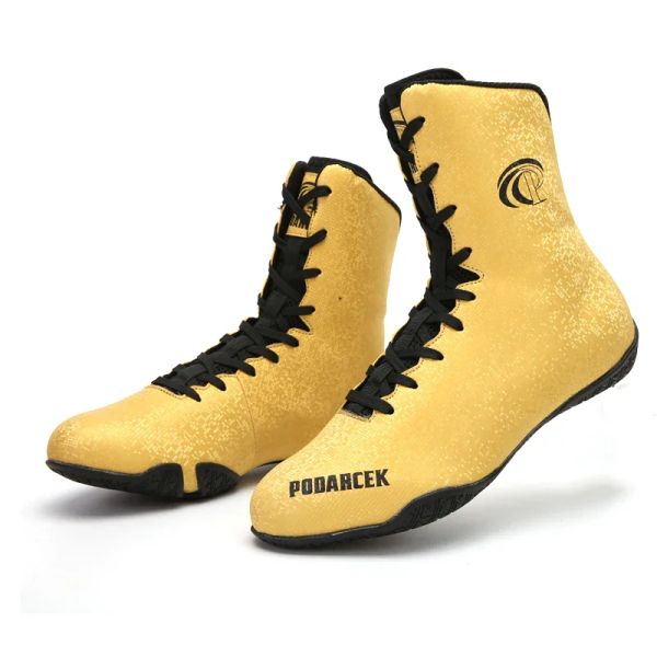 Boots Chaussures de lutte professionnelle Unisexe Men de haut qualité Femmes Bottes de boxe Concours Sports Fighting Chaussures Designer Boxing Chaussures