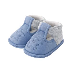 Boots Pureborn nouveau-nés chaussures bébé anti-aslip bébé First Walkers Cartoon Star Hookloop Baby Chaussures Spring Summer Baby Chaussures