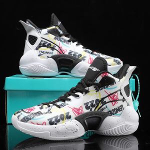 Boots QQ817 Heren basketbalschoenen Ademend dempend niet slip Wearable Sports Shoes Gym Training Athletic Basketball Sneakers