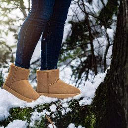 Boots Quality's Women's Classic Imperproofing Snow ANCKLE Boots anti-aslip Ourdoor Plux de fourrure chaude chaussures pour femmes hommes plus taille