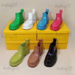 Bottes Bottes de pluie femmes nouveau dans Luxur fond épais couleur bonbon femmes pluie galoches imperméable gelée bottes courtes livraison gratuite T231124