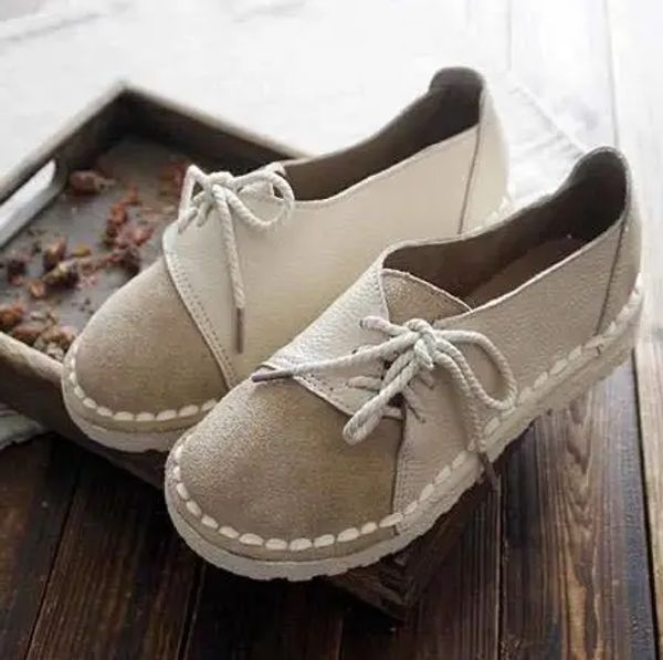 Boots Retro Lace Up Non Slip Casual Women Flats Slip sur Half Drag Round Women Farts Spring Automne Sneakers Ladies Femmes Chaussures 2021