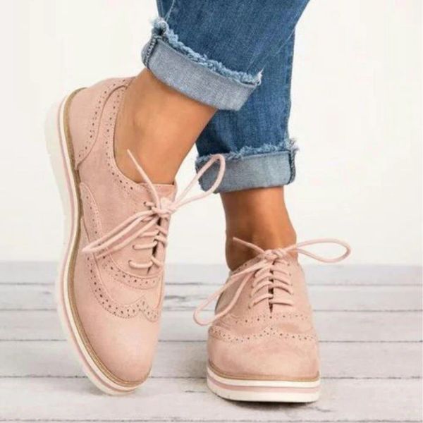 Boots Rubber Brug Shoes Femme Platform Oxfords British Style Couepers Couepers Flats Flats Casual Women Chaussures Lace Up Footwear 5 Couleurs