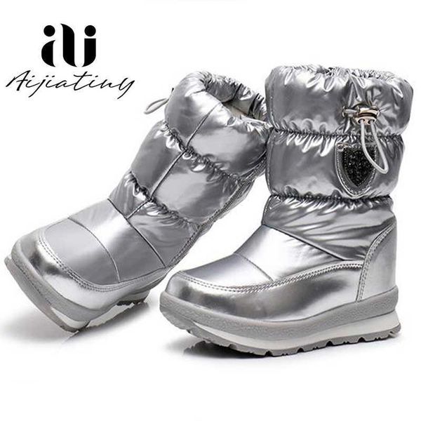 Bottes Russie enfants bottes d'hiver cheville enfants neige filles chaussures mode laine garçons imperméable T220928