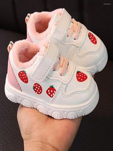 Bottes SandQ bébé filles chaussures d'hiver Tennis sportif blanc fraise ananas beaux petits enfants baskets Shose Zapatos Chaussure