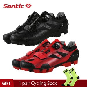 Botas Santic Pro Mtb Bike Cycling Shoes Bicycle Montain Bicycle Selflock Zapatos Nylon Sole Racing For Man Zapatos Ciclismo