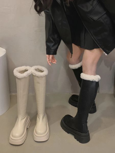 Boots Chaussures Lolita Boots Bootswomen Zipper Toe Round High Heels High Sexy Winter Footwear Stiletto Ladies Rubber 2023