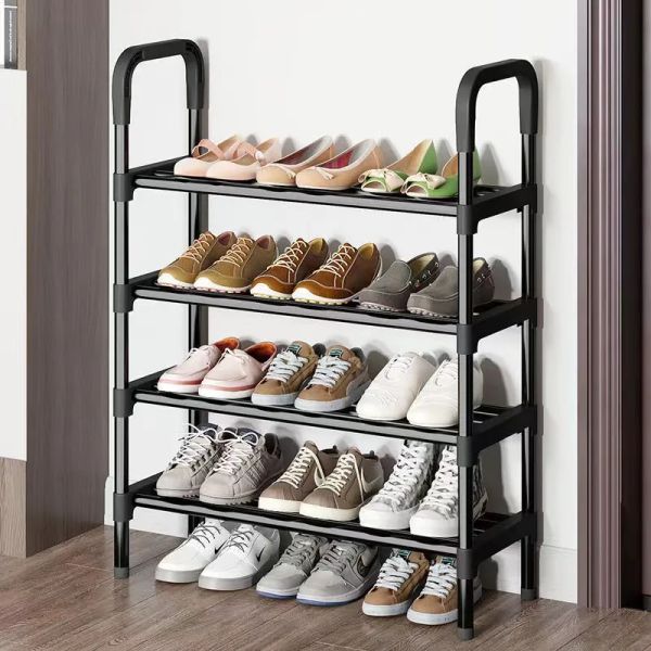 Boots Rack de chaussures Simple Diy Assemble Assemble Bottes à poussière Boots Organisateur Stand Spaces Wabs Wabs Stags Staging Entryway Shoe Cabinet