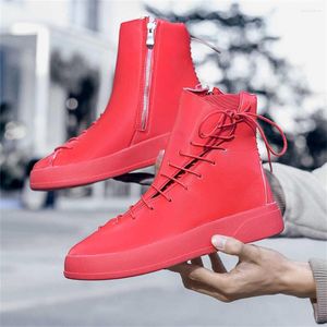 Laarzen Antislip Parkour Hoge Veterschoenen Heren Designer Luxe Sneakers Sport Snackers Year's Kawaiis