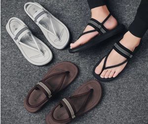 Laarzen slippers man zomer enkel wrap schoenen slipresistente schuif sandalen zomer mannelijke slippers strand dia's