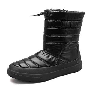 Botas Botas de nieve Zapatos de algodón para hombres y mujeres Invierno grueso para hombres Impermeable a prueba de frío Ruso 220920