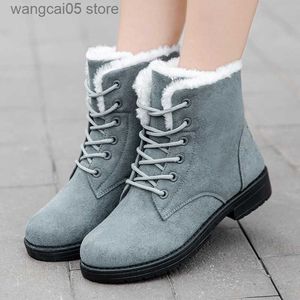 Boots Snow Women Boots Flat Boots For Women Platform Ladies schoenen pluche Keep warme laarzen dames bont nieuwe winterschoenen vrouwen botas mujer t230817