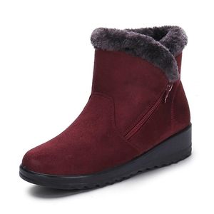 Laarzen sneeuwvrouwen houden warm s platform damesschoenen ritssluiting comfortabel platte winter bota's mujer 221007