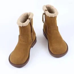 Bottes neige femmes hiver chaud cheville Botas Mujer fermeture éclair courte Femininas Tendencia 2023 décontracté talons bas chaussures pour