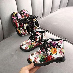 Boots printemps automne hiver 0-5y bébé enfants garçon fille de mode synthétique plate