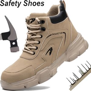 Botas Botas de trabajo con punta de acero para hombre Zapatos antipinchazos indestructibles antideslizantes Zapatos de seguridad Zapatillas de deporte indestructibles Zapatos de trabajo Tamaño 230920