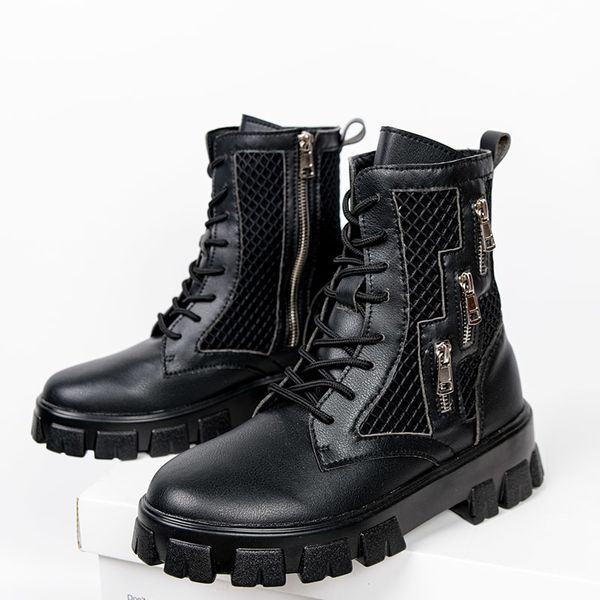 Bottes Été respirant hommes bottes mode Style de rue chaussures décontractées tendance personnalisée haut hommes chaussures confortables bottes décontractées 230831