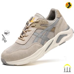 Botas Zapatos de trabajo transpirables de verano para hombres Tira reflectante Seguridad ligera Calzado masculino indestructible Zapatillas de deporte 221119 GAI GAI GAI