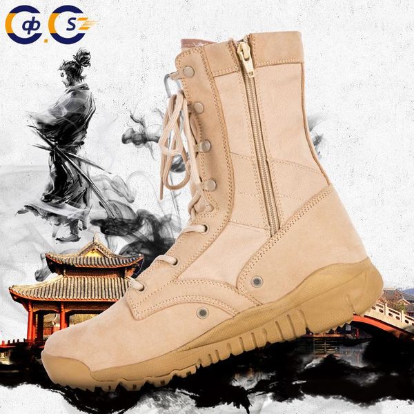 Botas Summer Highttop 07 Boots de combate Botas de combate Ligeros de las Fuerzas Especiales Ligeras de los Hombres Botas de combate Botas de caminata Botas