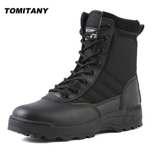 Botas Botas militares tácticas Botas de hombre Fuerza especial Botas militares de combate en el desierto Botas de senderismo al aire libre Zapatos de tobillo Zapatos de seguridad para el trabajo para hombres 231129